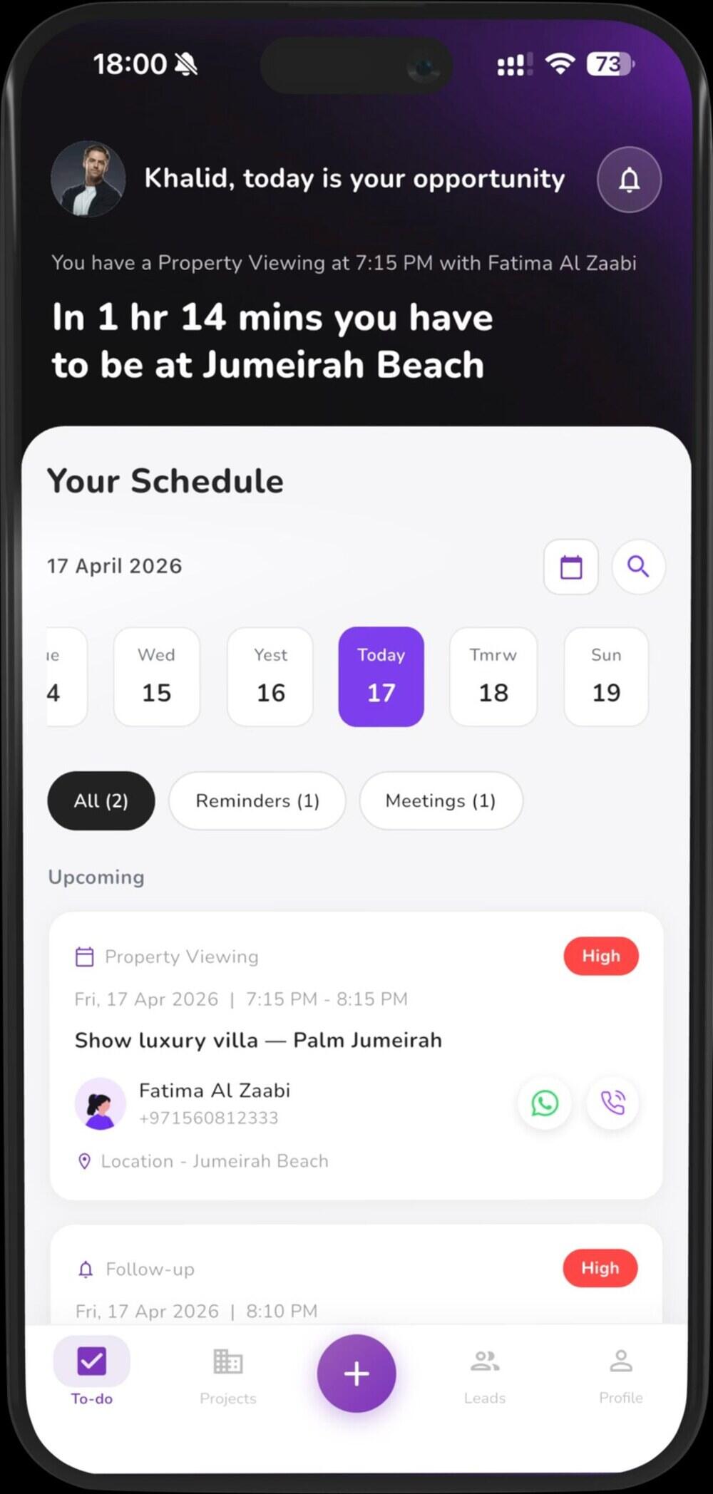 Propzo Agents smart dashboard